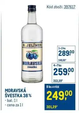 Makro MORAVSKÁ ŠVESTKA 38 nabídka