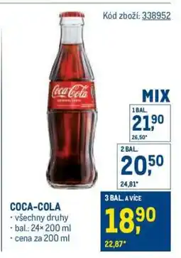 Makro COCA-COLA nabídka