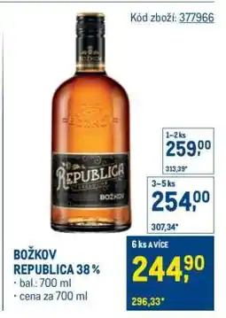 Makro Božkov Republica 38 % nabídka