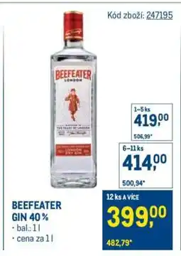 Makro Beefeater Gin 40 % nabídka