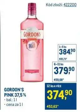 Makro GORDON’S PINK 37,5 % nabídka