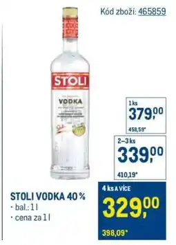 Makro STOLI VODKA 40 % nabídka