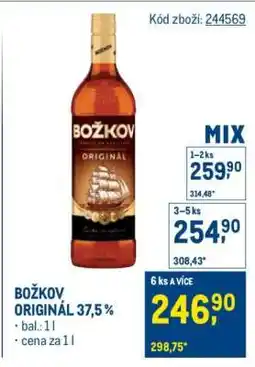Makro Božkov Originál 37,5 % nabídka