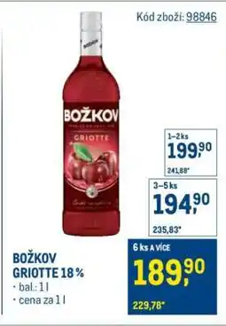 Makro Božkov Griotte 18 % nabídka