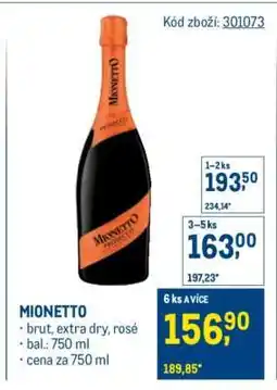 Makro Mionetto nabídka