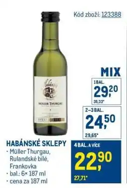 Makro Habánské sklepy nabídka