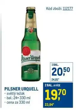 Makro Pilsner Urquell nabídka