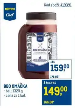 Makro BBQ omáčka nabídka