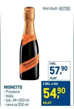 Makro Mionetto nabídka