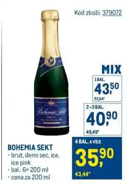 Makro Bohemia Sekt nabídka