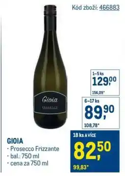 Makro GIOIA nabídka