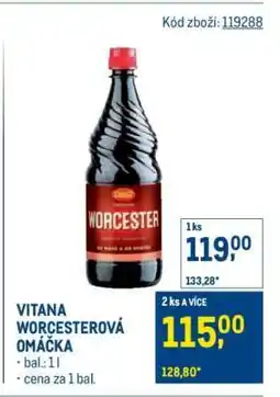 Makro Vitana Worcesterová omáčka nabídka
