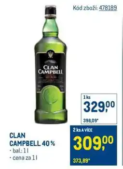 Makro Clan Campbell 40% nabídka