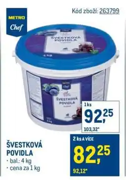 Makro Švestková povidla nabídka