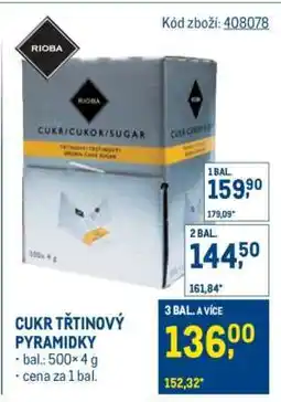 Makro Cukr třtinový pyramidky nabídka