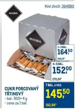 Makro Cukr porcovaný třtinový nabídka