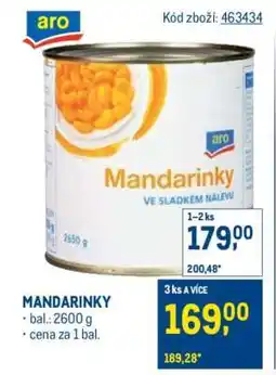 Makro Mandarinky nabídka