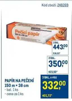 Makro Papír na pečení nabídka