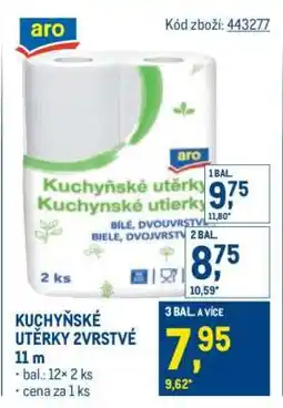 Makro KUCHYŇSKÉ UTĚRKY 2VRSTVÉ 11 m nabídka