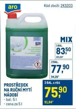 Makro Prostředek na ruční mytí nádobí nabídka