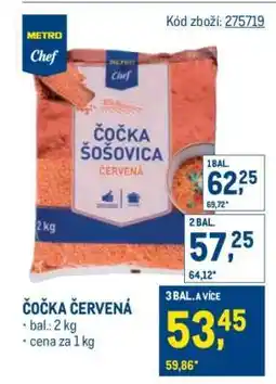 Makro Čočka červená nabídka