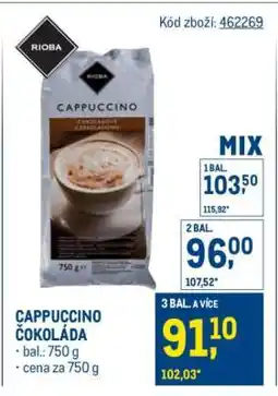Makro CAPPUCCINO ČOKOLÁDA nabídka