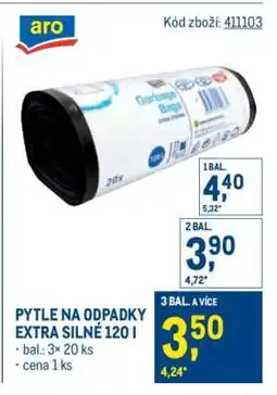 Makro Pytle na odpadky extra silné 120 l nabídka