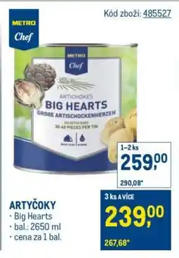 Makro ARTYČOKY nabídka