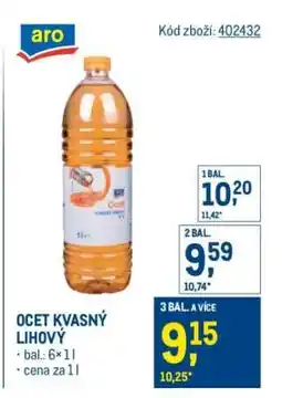 Makro Ocet kvasný lihový nabídka