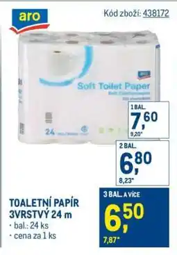 Makro TOALETNÍ PAPÍR 3VRSTVÝ 24 m nabídka