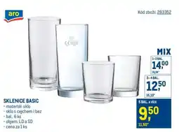 Makro Sklenice Basic nabídka