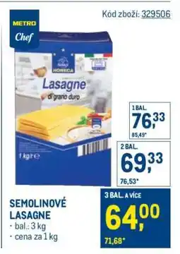 Makro SEMOLINOVÉ LASAGNE nabídka