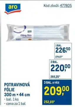 Makro Potravinová folie nabídka