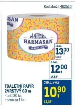 Makro TOALETNÍ PAPÍR 2VRSTVÝ 60 m nabídka