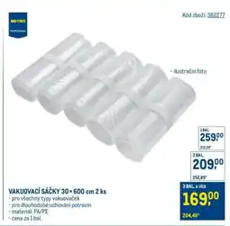 Makro VAKUOVACÍ SÁČKY 30 × 600 cm 2 ks nabídka