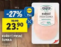 Lidl PIKOK Pure Kuřecí prsí šunka nabídka