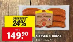 Lidl SLEZSKÁ KLOBÁSA nabídka