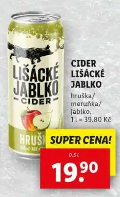 Lidl CIDER LIŠÁCKÉ JABLKO nabídka
