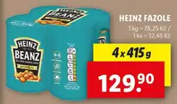 Lidl Heinz fazole nabídka