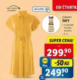 Lidl esmara ŠATY nabídka