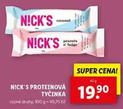 Lidl N!CK'S PROTEINOVÁ TYČINKA nabídka