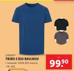 Lidl LIVERGY TRIKO S BIO BAVLNOU nabídka
