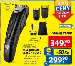 Lidl SILVERCREST PERSONAL CARE ZASTŘIHOVAČ VLASŮ A VOUSŮ nabídka