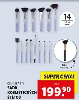 Lidl Cien BEAUTY SADA KOSMETICKÝCH ŠTĚTCŮ nabídka