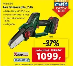 Lidl PARKSIDE Aku řetězová pila, 2 Ah nabídka