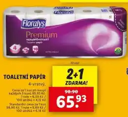 Lidl Floralys Premium Toaletní Papír nabídka