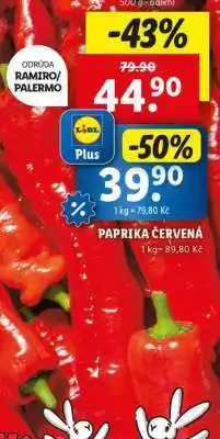 Lidl Paprika červená nabídka