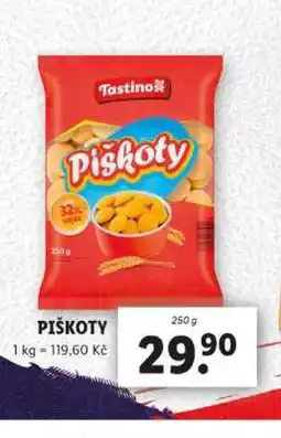 Lidl TASTINO PIŠKOTY nabídka