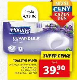 Lidl Floralys Levandule Toaletní Papír nabídka