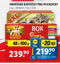 Lidl PROPESKO Kapsičky pro psy/ kočky nabídka